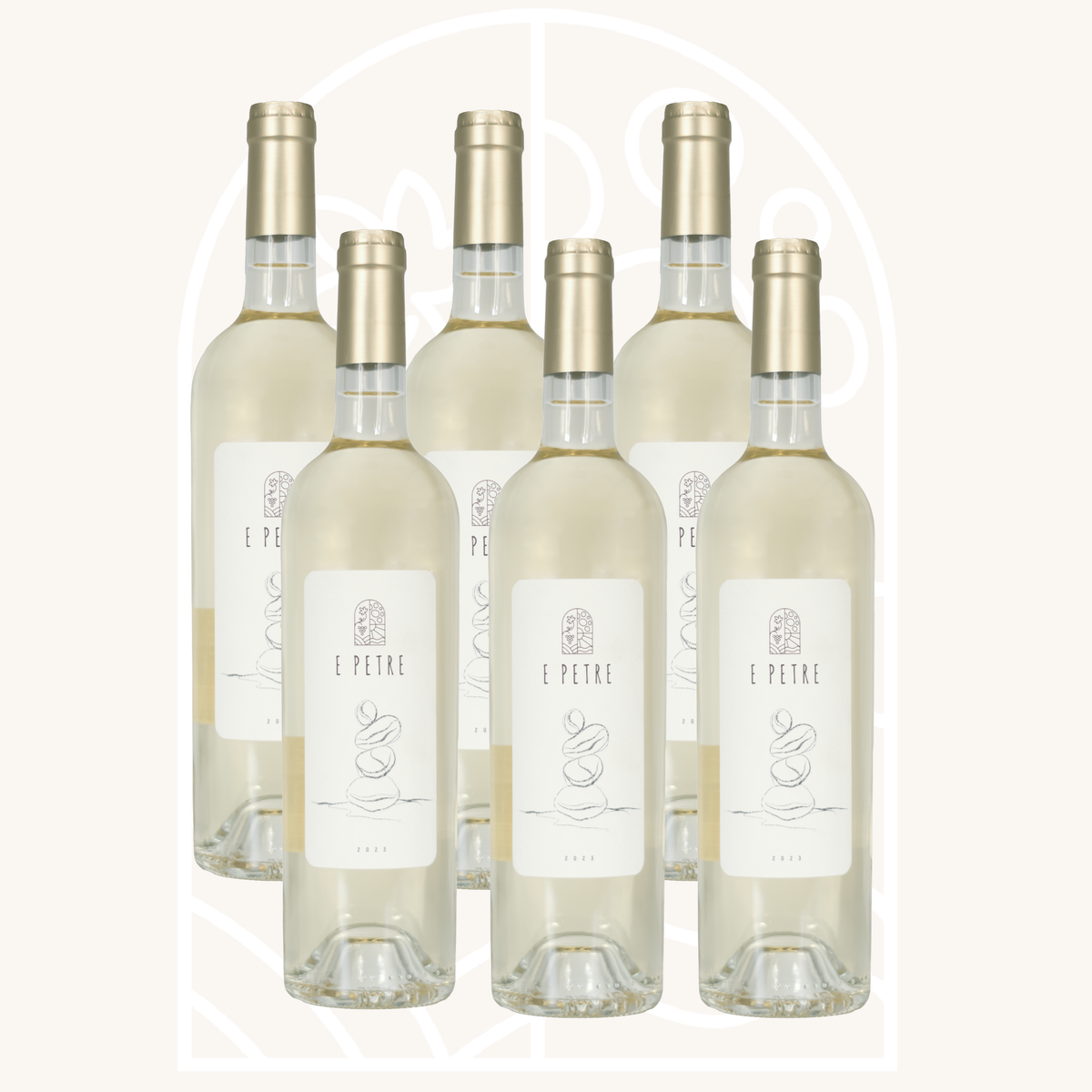 Carton de 6 E Petre Blanc
